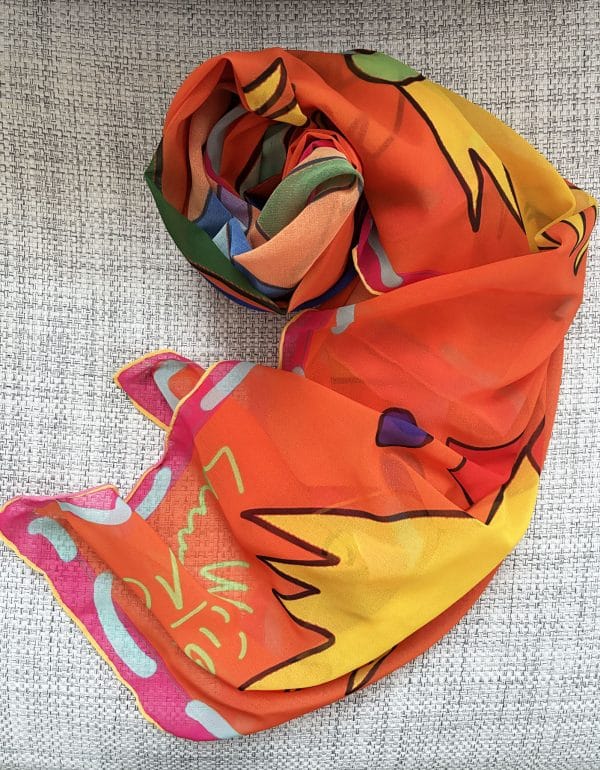 Witch contemporary art scarf - Image 4